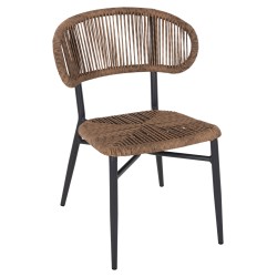 ΚΑΡΕΚΛΑ ΕΞΩΤ.ΧΩΡΟΥ EULO HM6049.03 ΑΛΟΥΜΙΝΙΟ ΣΕ ΑΝΘΡΑΚΙ-ΣΥΝΘΕΤΙΚΟ RATTAN ΓΚΡΙ 49x60x78Υεκ.