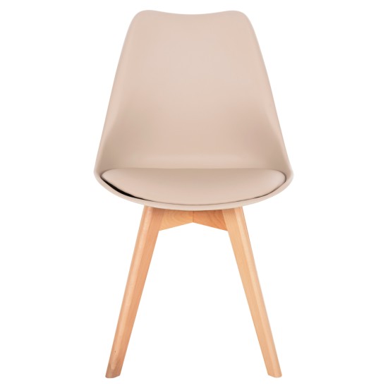 ΚΑΡΕΚΛΑ VEGAS HM0033.25 ΞΥΛΙΝΑ ΠΟΔΙΑ-ΚΑΘΙΣΜΑ ΠΟΛΥΠΡΟΠ. ΜΕ PU ΚΑΠΟΥΤΣΙΝΟ 48x52x81Υεκ.