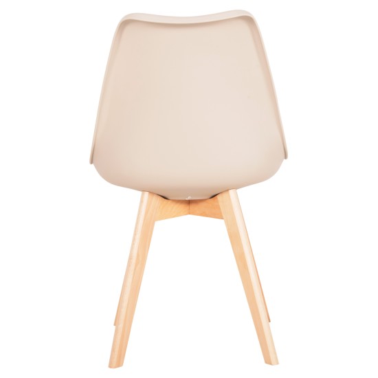 ΚΑΡΕΚΛΑ VEGAS HM0033.25 ΞΥΛΙΝΑ ΠΟΔΙΑ-ΚΑΘΙΣΜΑ ΠΟΛΥΠΡΟΠ. ΜΕ PU ΚΑΠΟΥΤΣΙΝΟ 48x52x81Υεκ.