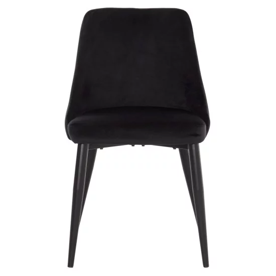 ΚΑΡΕΚΛΑ SERENITY HM8527.14 ΒΕΛΟΥΔΟ ΜΑΥΡΟ ΜΕ ΜΑΥΡΑ ΜΕΤΑΛΛΙΚΑ ΠΟΔΙΑ 51x54x83,5Υεκ.