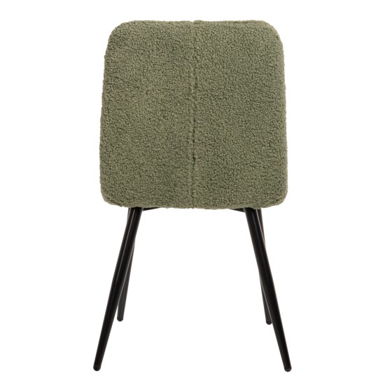 ΚΑΡΕΚΛΑ SHELLY HM8590.03 ΦΥΣΤΙΚΙ TEDDY ΥΦΑΣΜΑ-ΜΕΤΑΛΛΙΚΑ ΜΑΥΡΑ ΠΟΔΙΑ 48x64x87Yεκ.