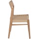 ΚΑΡΕΚΛΑ PONTUS HM9322.11 RUBBERWOOD ΜΕ ΚΑΘΙΣΜΑ ΣΧΟΙΝΙ- ΦΥΣΙΚΟ 47X52X80Υεκ.