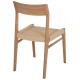 ΚΑΡΕΚΛΑ PONTUS HM9322.11 RUBBERWOOD ΜΕ ΚΑΘΙΣΜΑ ΣΧΟΙΝΙ- ΦΥΣΙΚΟ 47X52X80Υεκ.
