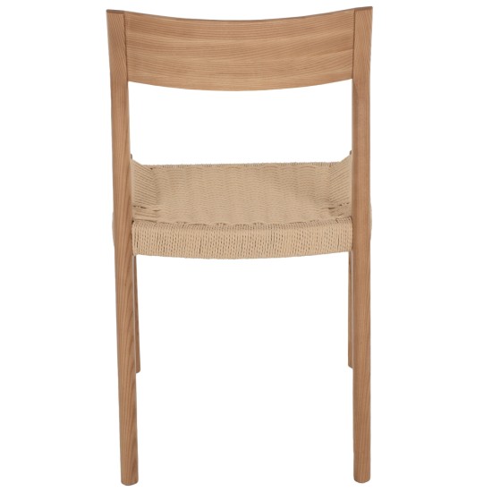 ΚΑΡΕΚΛΑ PONTUS HM9322.11 RUBBERWOOD ΜΕ ΚΑΘΙΣΜΑ ΣΧΟΙΝΙ- ΦΥΣΙΚΟ 47X52X80Υεκ.