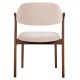ΚΑΡΕΚΛΑ RIDER HM9734.02 RUBBERWOOD ΣΕ ΚΑΡΥΔΙ-ΥΦΑΣΜΑ ΕΚΡΟΥ 59x59x83Yεκ.