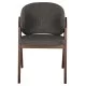 ΚΑΡΕΚΛΑ HANA HM9746.02 RUBBERWOOD ΣΕ ΚΑΡΥΔΙ ΧΡΩΜΑ-ΓΚΡΙ ΥΦΑΣΜΑ 55x60x84Yεκ.