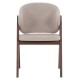 ΚΑΡΕΚΛΑ HANA HM9746.11 RUBBERWOOD ΣΕ ΜΑΥΡΟ ΧΡΩΜΑ-ΓΚΡΙ ΥΦΑΣΜΑ 55,5x60x85Yεκ.