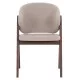 ΚΑΡΕΚΛΑ HANA HM9746.11 RUBBERWOOD ΣΕ ΜΑΥΡΟ ΧΡΩΜΑ-ΓΚΡΙ ΥΦΑΣΜΑ 55,5x60x85Yεκ.