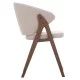 ΚΑΡΕΚΛΑ HANA HM9746.11 RUBBERWOOD ΣΕ ΜΑΥΡΟ ΧΡΩΜΑ-ΓΚΡΙ ΥΦΑΣΜΑ 55,5x60x85Yεκ.