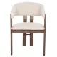 ΚΑΡΕΚΛΑ ZARRA HM9970.03 RUBBERWOOD ΣΕ ΚΑΡΥΔΙ-ΕΚΡΟΥ ΜΠΟΥΚΛΕ ΥΦΑΣΜΑ 55,5x59x81,5Υεκ