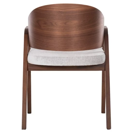 ΚΑΡΕΚΛΑ NERO HM9972 RUBBERWOOD ΣΕ ΚΑΡΥΔΙ-ΓΚΡΙ ΥΦΑΣΜΑ ΚΑΘΙΣΜΑ 56x56x78Yεκ.