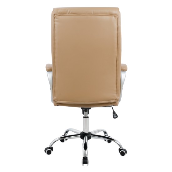 ΚΑΡΕΚΛΑ ΓΡΑΦΕΙΟΥ ZAMORA ΔΙΕΥΘΥΝΤΙΚΗ HM1087.09 ΣΕ CAMEL ΧΡΩΜΑ 51x71x123 εκ.