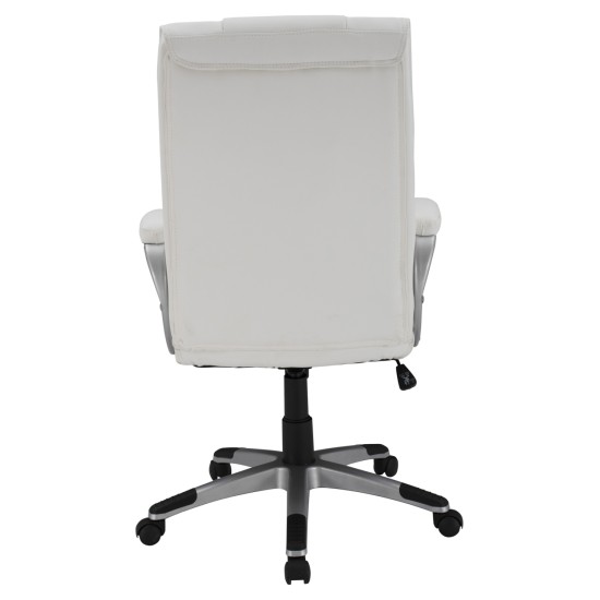 ΚΑΡΕΚΛΑ ΓΡΑΦΕΙΟΥ CHANDER HM1092.02 ΛΕΥΚΗ 63x66x116 εκ.