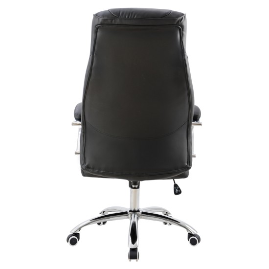 ΚΑΡΕΚΛΑ ΓΡΑΦΕΙΟΥ XAVIERE HM1096.01 ΜΑΥΡΗ 64x83x126cm