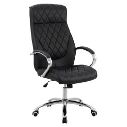 ΚΑΡΕΚΛΑ ΓΡΑΦΕΙΟΥ SHALY HM1098.01 PU ΣΕ ΜΑΥΡΟ 62x80x125Υεκ