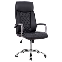 ΚΑΡΕΚΛΑ ΓΡΑΦΕΙΟΥ SHAILA HM1104.01 ΣΕ ΧΡΩΜΑ ΜΑΥΡΟ 64x68x116-123Υεκ.
