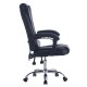 ΚΑΡΕΚΛΑ ΓΡΑΦΕΙΟΥ ΔΙΕΥΘΥΝΤΙΚΗ KYRON HM1221.01 ΜΑΥΡO PU--ΒΑΣΗ ΧΡΩΜΙΟΥ 65x46x112Υεκ