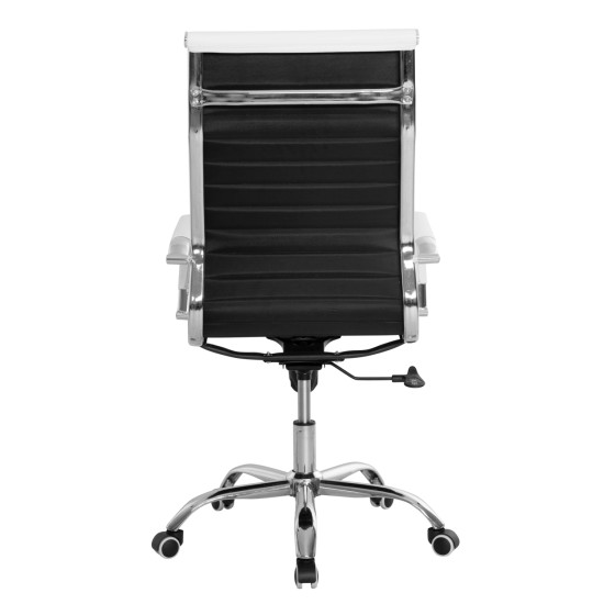 ΚΑΡΕΚΛΑ ΓΡΑΦΕΙΟΥ BOSS ΔΙΕΥΘΥΝΤΟΥ HM1059.32 ΛΕΥΚΟ PU ΠΟΔΙ ΧΡΩΜΙΟΥ 53x57x109Υεκ.