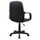 ΚΑΡΕΚΛΑ ΓΡΑΦΕΙΟΥ GRANE HM1005 ΜΕ ΜΠΡΑΤΣΑ ΜΑΥΡO PU 56,5x50x88-100Υ εκ.