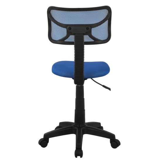 ΚΑΡΕΚΛΑ ΓΡΑΦΕΙΟΥ AKHILA HM1026.06 ΜΠΛΕ ΥΦΑΣΜΑ MESH 40,5x50,5x91,5 εκ.