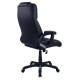 ΚΑΡΕΚΛΑ ΓΡΑΦΕΙΟΥ THORIN HM1050.01 ΜΕ MASSAGE ΜΑΥΡΗ HOMEMARKT 62x70x127Y εκ.