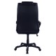 ΚΑΡΕΚΛΑ ΓΡΑΦΕΙΟΥ THORIN HM1050.01 ΜΕ MASSAGE ΜΑΥΡΗ HOMEMARKT 62x70x127Y εκ.