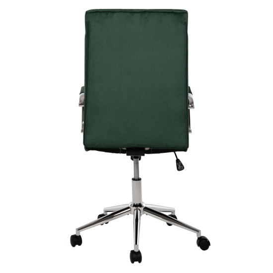 ΚΑΡΕΚΛΑ ΓΡΑΦΕΙΟΥ JOSEF HM1181.03 ΚΥΠΑΡΙΣΣΙ ΒΕΛΟΥΔΟ-INOX ΒΑΣΗ 58x61x105-113Yεκ.