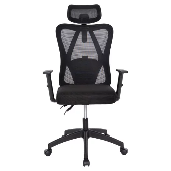 ΚΑΡΕΚΛΑ ΓΡΑΦΕΙΟΥ MEXER HM1195.01 ΜΑΥΡΟ MESH-PP ΒΑΣΗ 68x70x136Υεκ.