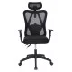 ΚΑΡΕΚΛΑ ΓΡΑΦΕΙΟΥ MEXER HM1195.01 ΜΑΥΡΟ MESH-PP ΒΑΣΗ 68x70x136Υεκ.