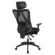 ΚΑΡΕΚΛΑ ΓΡΑΦΕΙΟΥ MEXER HM1195.01 ΜΑΥΡΟ MESH-PP ΒΑΣΗ 68x70x136Υεκ.