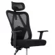 ΚΑΡΕΚΛΑ ΓΡΑΦΕΙΟΥ MEXER HM1195.01 ΜΑΥΡΟ MESH-PP ΒΑΣΗ 68x70x136Υεκ.