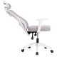 ΚΑΡΕΚΛΑ ΓΡΑΦΕΙΟΥ MEXER HM1195.02 ΓΚΡΙ MESH-PP ΒΑΣΗ-ΣΚΕΛΕΤΟΣ ΛΕΥΚΟΣ 68x70x136Υεκ.