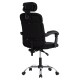 ΚΑΡΕΚΛΑ ΓΡΑΦΕΙΟΥ CRONER HM1196.01 ΜΑΥΡΟ MESH-ΜΕΤΑΛ.ΒΑΣΗ-NYLON ΣΚΕΛΕΤΟΣ 58x99x120Υεκ.