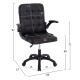 ΚΑΡΕΚΛΑ ΓΡΑΦΕΙΟΥ PORTIMA HM1197.01 ΜΑΥΡΟ PVC-NYLON ΣΚΕΛΕΤΟΣ & ΒΑΣΗ 69x57x97Υεκ.