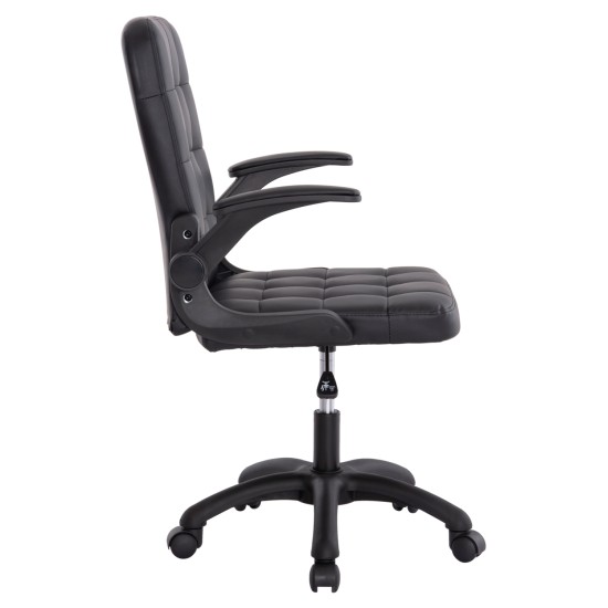 ΚΑΡΕΚΛΑ ΓΡΑΦΕΙΟΥ PORTIMA HM1197.01 ΜΑΥΡΟ PVC-NYLON ΣΚΕΛΕΤΟΣ & ΒΑΣΗ 69x57x97Υεκ.