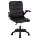 ΚΑΡΕΚΛΑ ΓΡΑΦΕΙΟΥ PORTIMA HM1197.01 ΜΑΥΡΟ PVC-NYLON ΣΚΕΛΕΤΟΣ & ΒΑΣΗ 69x57x97Υεκ.