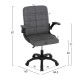 ΚΑΡΕΚΛΑ ΓΡΑΦΕΙΟΥ PORTIMA HM1197.03 ΓΚΡΙ PVC-ΜΑΥΡΟΣ NYLON ΣΚΕΛΕΤΟΣ & ΒΑΣΗ 66.5x60x97Υεκ