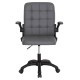 ΚΑΡΕΚΛΑ ΓΡΑΦΕΙΟΥ PORTIMA HM1197.03 ΓΚΡΙ PVC-ΜΑΥΡΟΣ NYLON ΣΚΕΛΕΤΟΣ & ΒΑΣΗ 66.5x60x97Υεκ