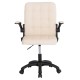 ΚΑΡΕΚΛΑ ΓΡΑΦΕΙΟΥ PORTIMA HM1197.04 ΜΠΕΖ PVC-ΜΑΥΡΟΣ NYLON ΣΚΕΛΕΤΟΣ & ΒΑΣΗ 66.5x57x97Υεκ