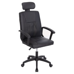 ΚΑΡΕΚΛΑ ΓΡΑΦΕΙΟΥ NIMBLE HM1199.01 ΜΑΥΡΟ PVC-ΜΑΥΡΟΣ ΣΚΕΛΕΤΟΣ & ΒΑΣΗ 59x64x122Υεκ