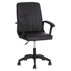 ΚΑΡΕΚΛΑ ΓΡΑΦΕΙΟΥ NIM HM1200.01 ΜΑΥΡΟ PVC-ΜΑΥΡΟΣ ΣΚΕΛΕΤΟΣ & ΒΑΣΗ 58x65x100Υεκ