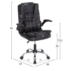 ΚΑΡΕΚΛΑ ΓΡΑΦΕΙΟΥ CANAN HM1201 ΜΑΥΡO PVC-ΜΑΥΡΟ NYLON-ΒΑΣΗ ΧΡΩΜΙΟΥ 66x61x105Υεκ. ΚΑΡΕΚΛΑ ΓΡΑΦΕΙΟΥ CANAN HM1201 ΜΑΥΡO PVC-ΜΑΥΡΟ NYLON-ΒΑΣΗ ΧΡΩΜΙΟΥ 66x61x105Υεκ.