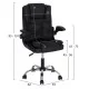 ΚΑΡΕΚΛΑ ΓΡΑΦΕΙΟΥ CANAN HM1201.11 ΜΑΥΡΟ PVC-ΒΑΣΗ ΧΡΩΜΙΟΥ 63x62x93-101Υεκ