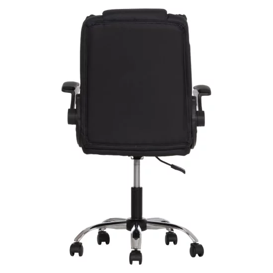 ΚΑΡΕΚΛΑ ΓΡΑΦΕΙΟΥ CANAN HM1201.11 ΜΑΥΡΟ PVC-ΒΑΣΗ ΧΡΩΜΙΟΥ 63x62x93-101Υεκ