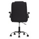 ΚΑΡΕΚΛΑ ΓΡΑΦΕΙΟΥ CANAN HM1201.11 ΜΑΥΡΟ PVC-ΒΑΣΗ ΧΡΩΜΙΟΥ 63x62x93-101Υεκ