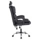 ΚΑΡΕΚΛΑ ΓΡΑΦΕΙΟΥ OCTAVIUS HM1202 ΜΑΥΡΟ PVC & NYLON-ΜΕΤΑΛ.ΧΡΩΜΙΟ ΒΑΣΗ 63x73x129Υεκ