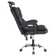 ΚΑΡΕΚΛΑ ΓΡΑΦΕΙΟΥ OCTAVIUS HM1202 ΜΑΥΡΟ PVC & NYLON-ΜΕΤΑΛ.ΧΡΩΜΙΟ ΒΑΣΗ 63x73x129Υεκ