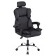 ΚΑΡΕΚΛΑ ΓΡΑΦΕΙΟΥ OCTAVIUS HM1202 ΜΑΥΡΟ PVC & NYLON-ΜΕΤΑΛ.ΧΡΩΜΙΟ ΒΑΣΗ 63x73x129Υεκ