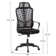 ΚΑΡΕΚΛΑ ΓΡΑΦΕΙΟΥ ELVAR HM1219.01 ΜΑΥΡO MESH--ΒΑΣΗ ΠΟΛΥΠΡΟΠΥΛΕΝΙΟΥ 63x56x125Υεκ