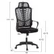 ΚΑΡΕΚΛΑ ΓΡΑΦΕΙΟΥ ELVAR HM1219.01 ΜΑΥΡO MESH--ΒΑΣΗ ΠΟΛΥΠΡΟΠΥΛΕΝΙΟΥ 63x56x125Υεκ